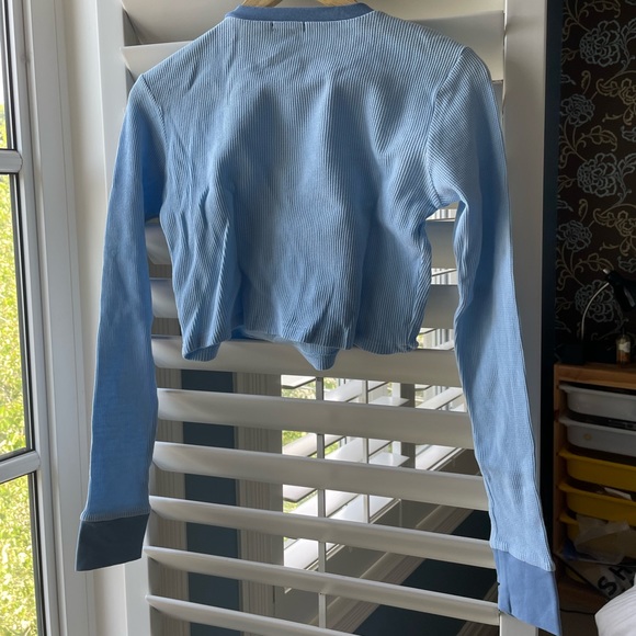 Delia Teddy Bear Blue Long Sleeve Tee - Picture 6 of 6